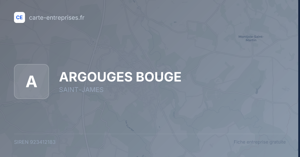 ARGOUGES BOUGE — 923412183 — fiche entreprise