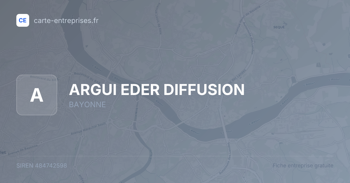 ARGUI EDER DIFFUSION — 484742598 — fiche entreprise