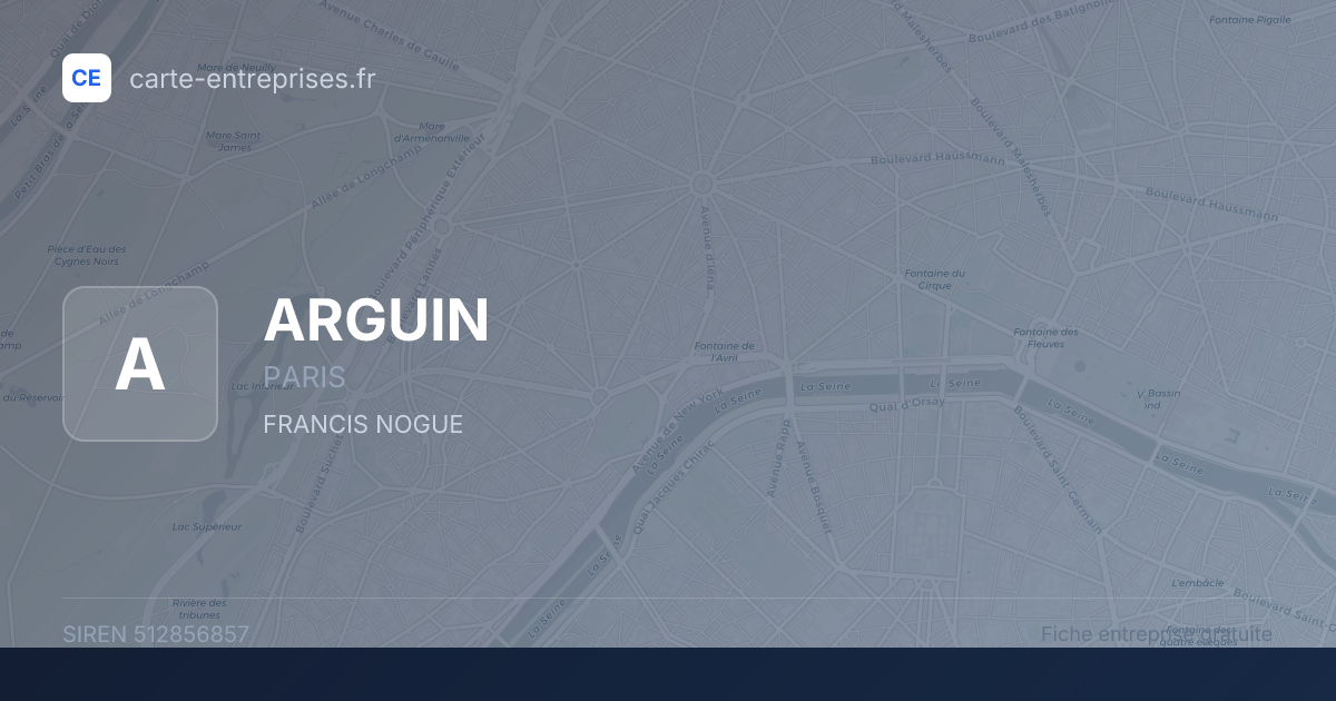 ARGUIN — 512856857 — fiche entreprise