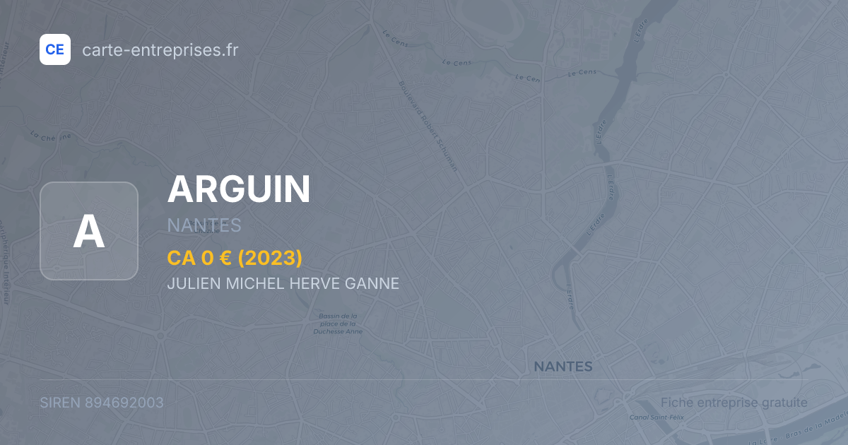 ARGUIN — 894692003 — fiche entreprise