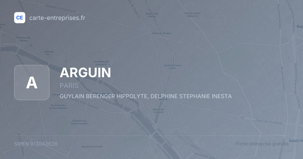 ARGUIN — 913042628 — fiche entreprise