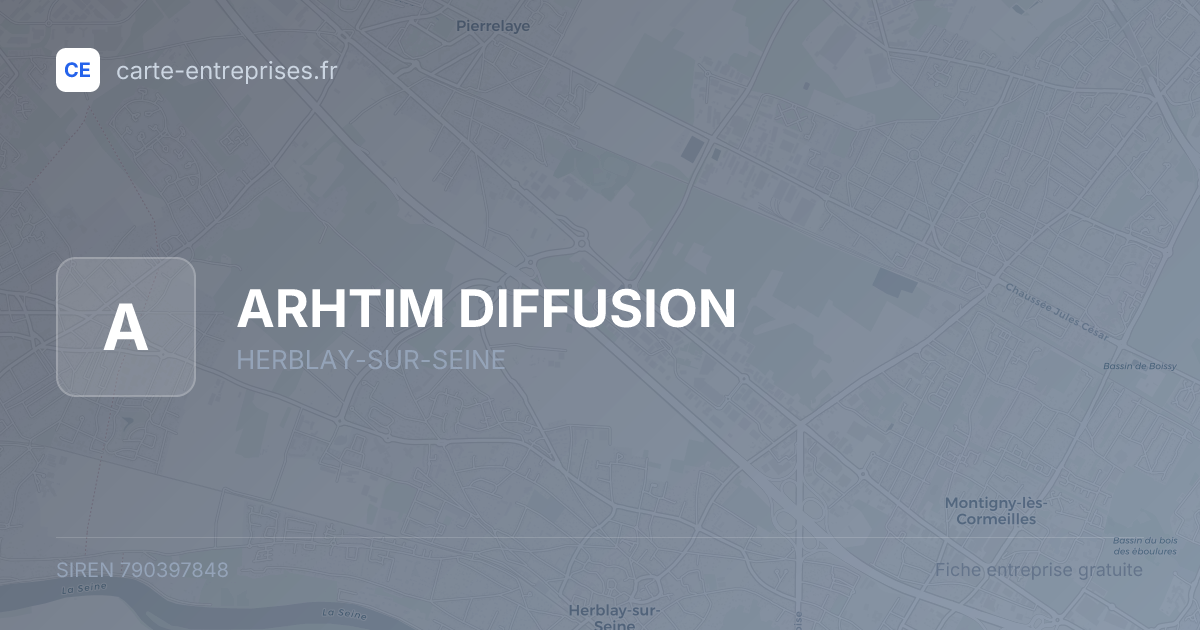 ARHTIM DIFFUSION — 790397848 — fiche entreprise