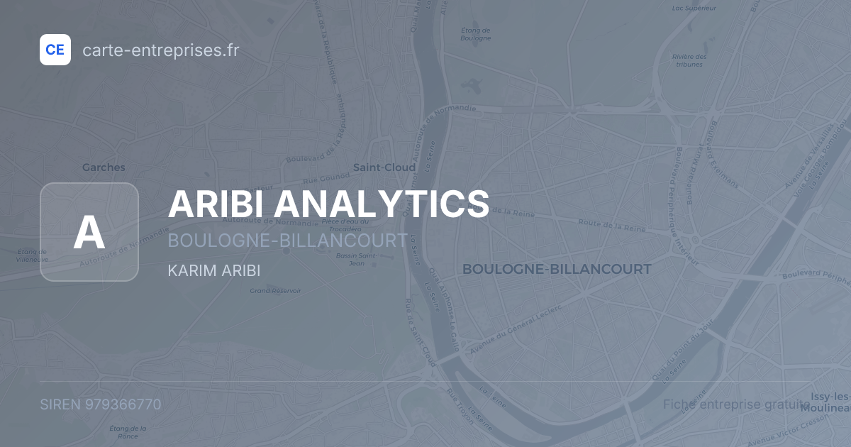 ARIBI ANALYTICS — 979366770 — fiche entreprise