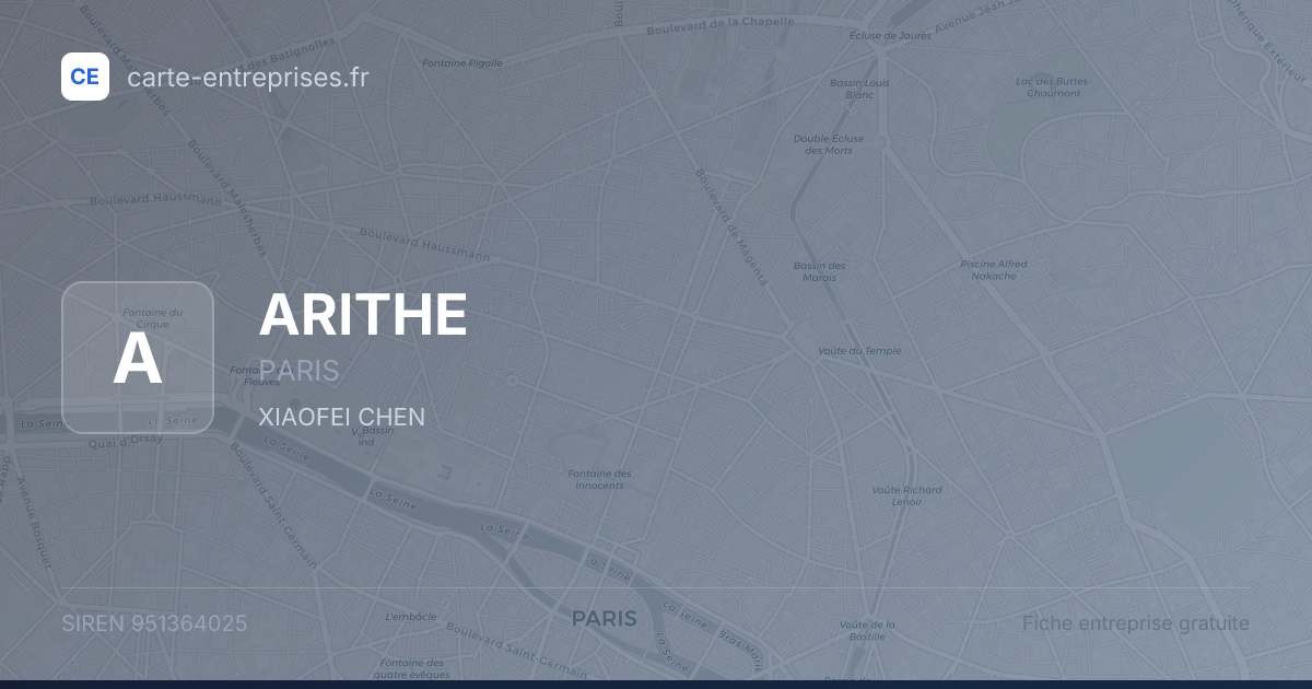 ARITHE — 951364025 — fiche entreprise