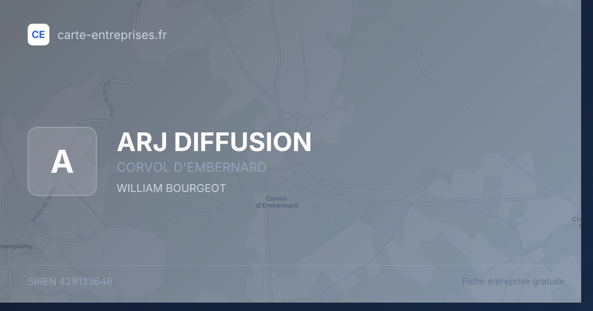 ARJ DIFFUSION — 429133648 — fiche entreprise