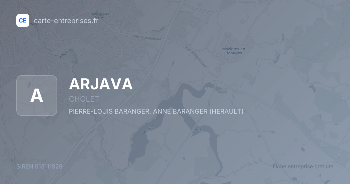 ARJAVA — 913111829 — fiche entreprise