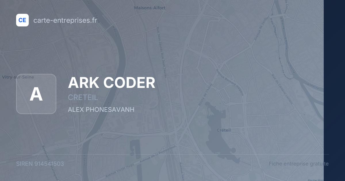 ARK CODER — 914541503 — fiche entreprise