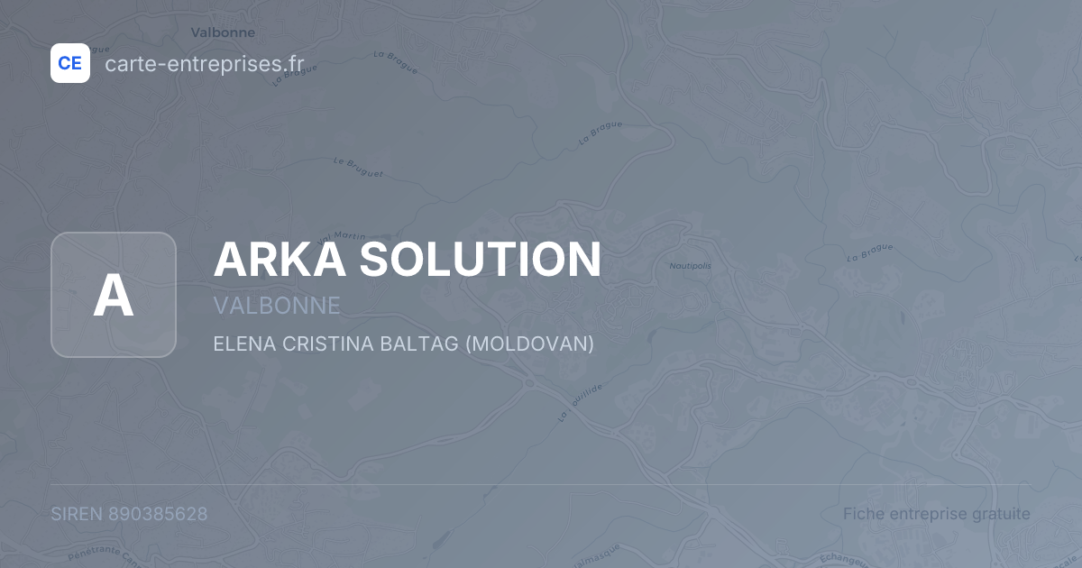 ARKA SOLUTION — 890385628 — fiche entreprise