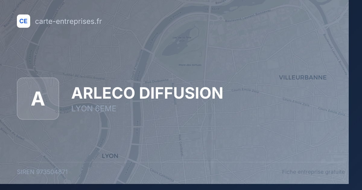 ARLECO DIFFUSION — 973504871 — fiche entreprise