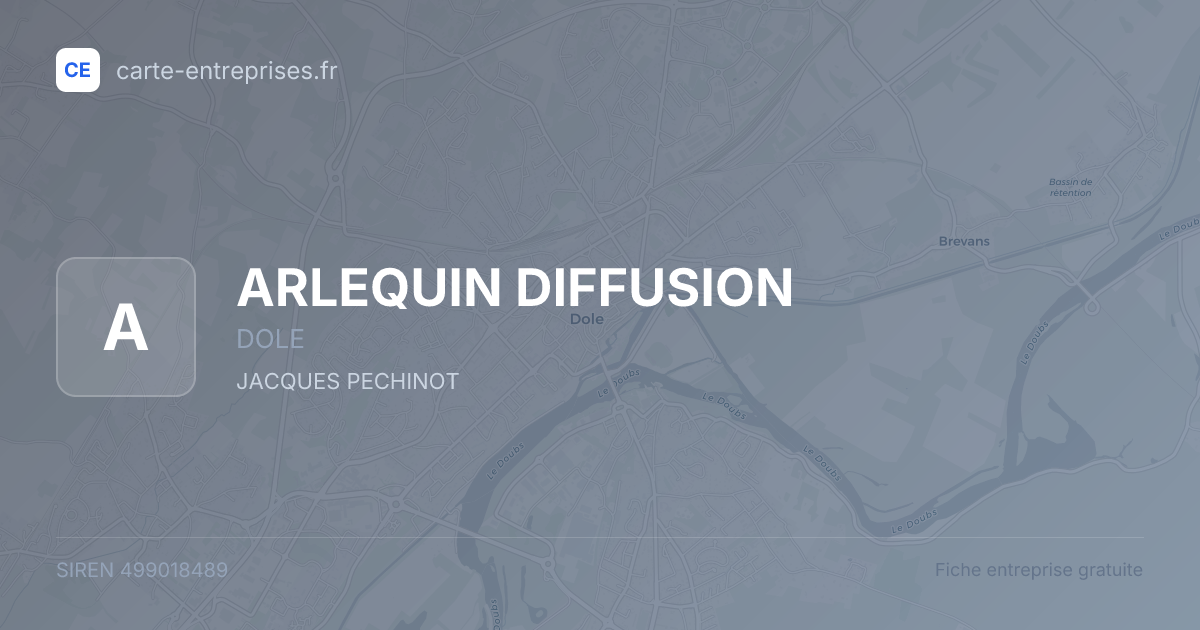 ARLEQUIN DIFFUSION — 499018489 — fiche entreprise