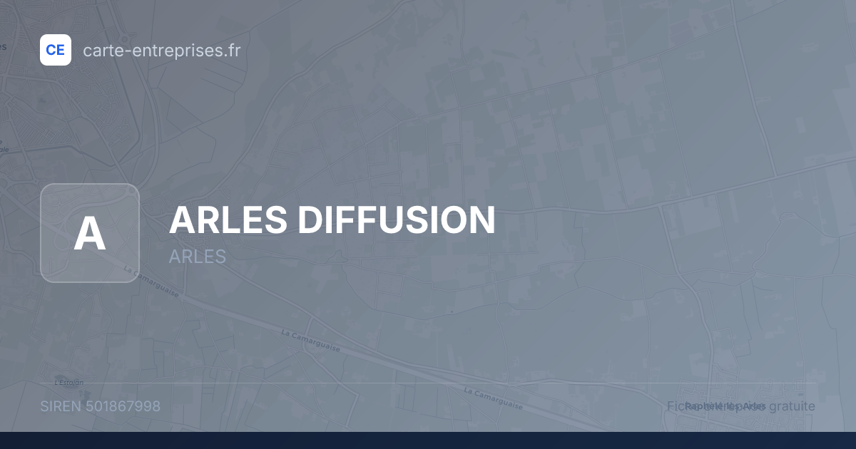 ARLES DIFFUSION — 501867998 — fiche entreprise
