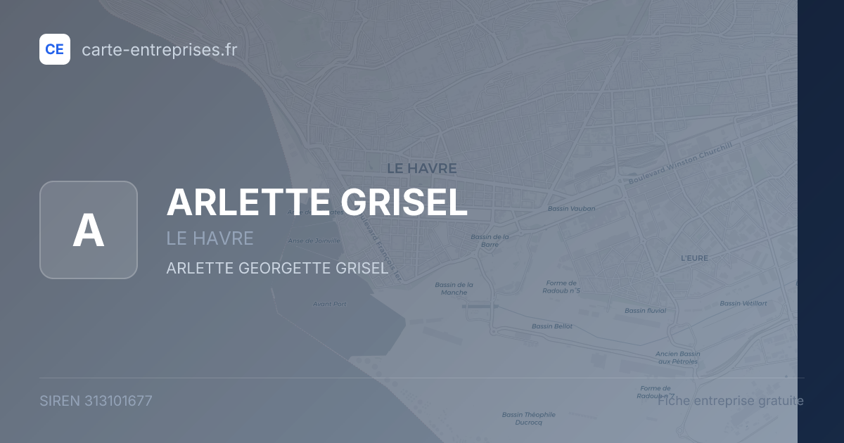 ARLETTE GRISEL — 313101677 — fiche entreprise