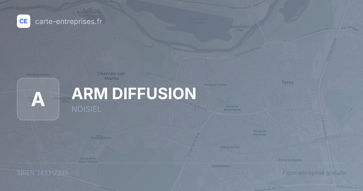 ARM DIFFUSION — 343317335 — fiche entreprise
