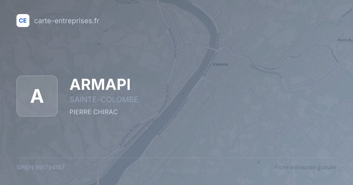 ARMAPI — 991794157 — fiche entreprise