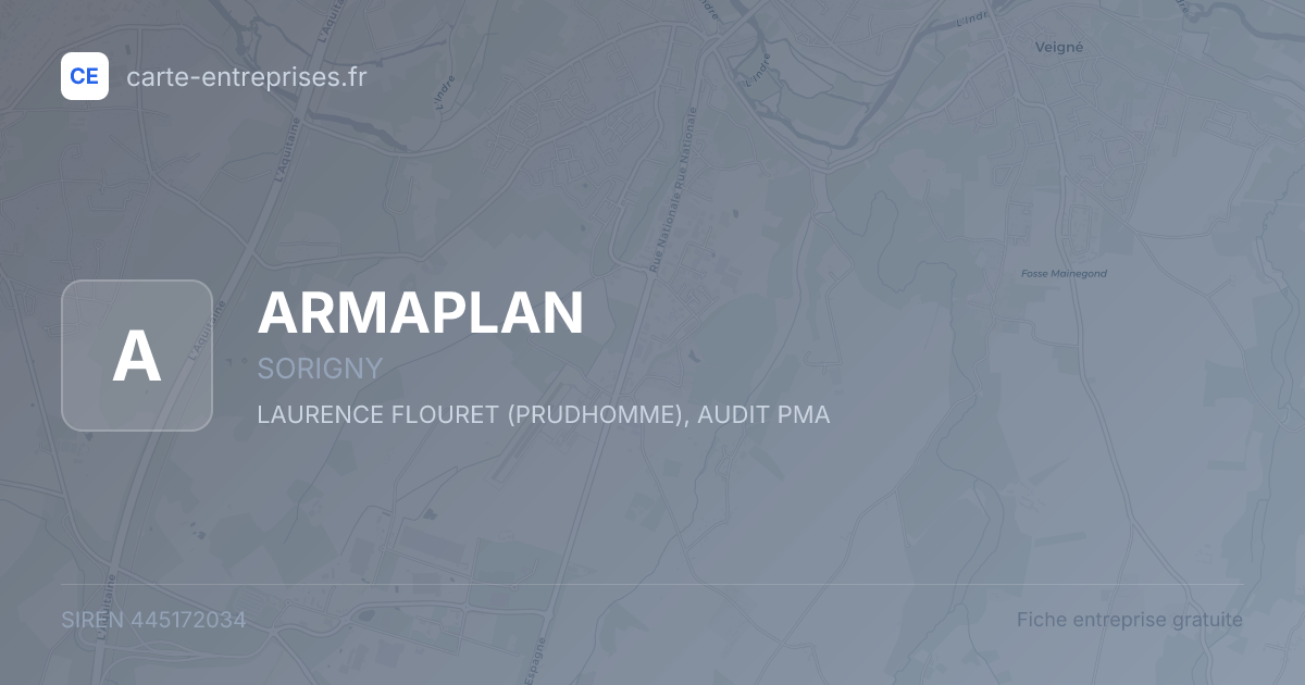 ARMAPLAN — 445172034 — fiche entreprise