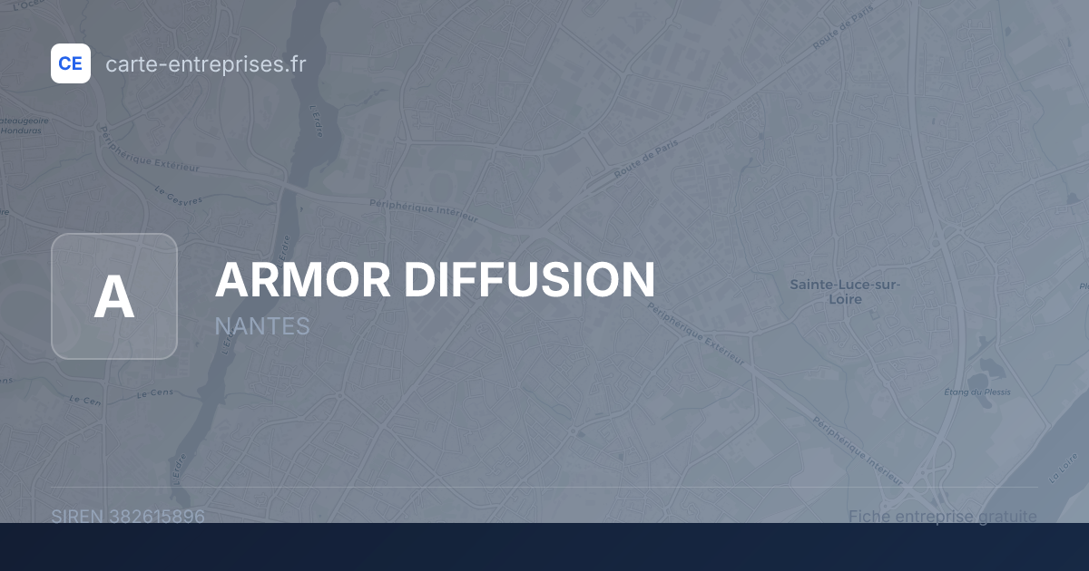 ARMOR DIFFUSION — 382615896 — fiche entreprise