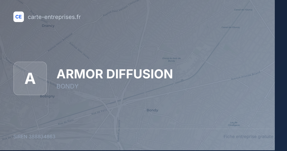 ARMOR DIFFUSION — 388834863 — fiche entreprise