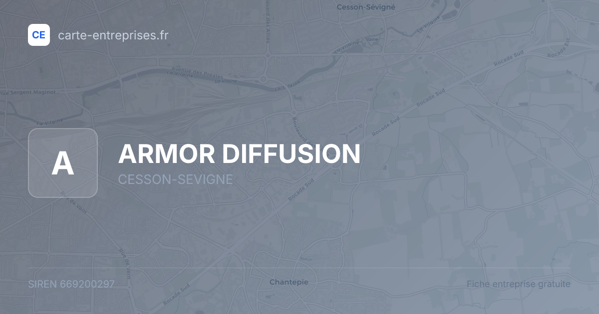 ARMOR DIFFUSION — 669200297 — fiche entreprise