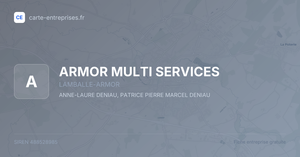 ARMOR MULTI SERVICES — 488528985 — fiche entreprise