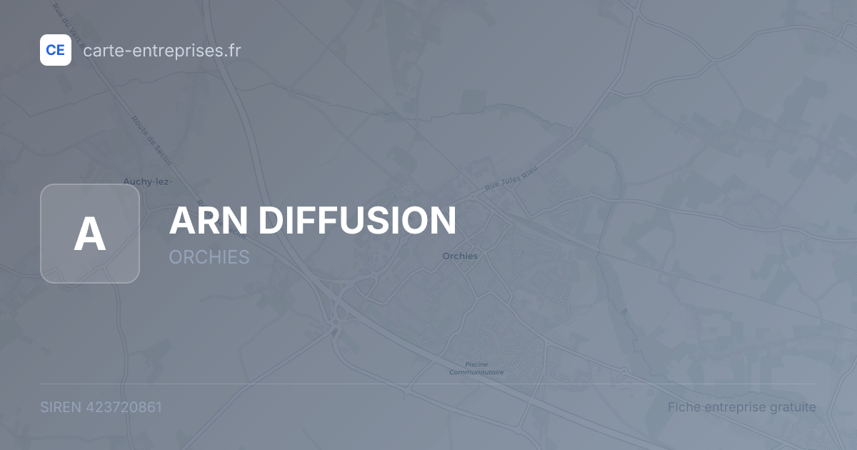 ARN DIFFUSION — 423720861 — fiche entreprise