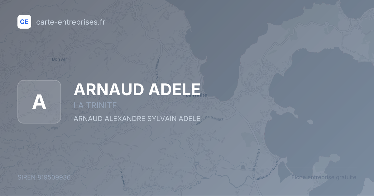 ARNAUD ADELE — 819509936 — fiche entreprise