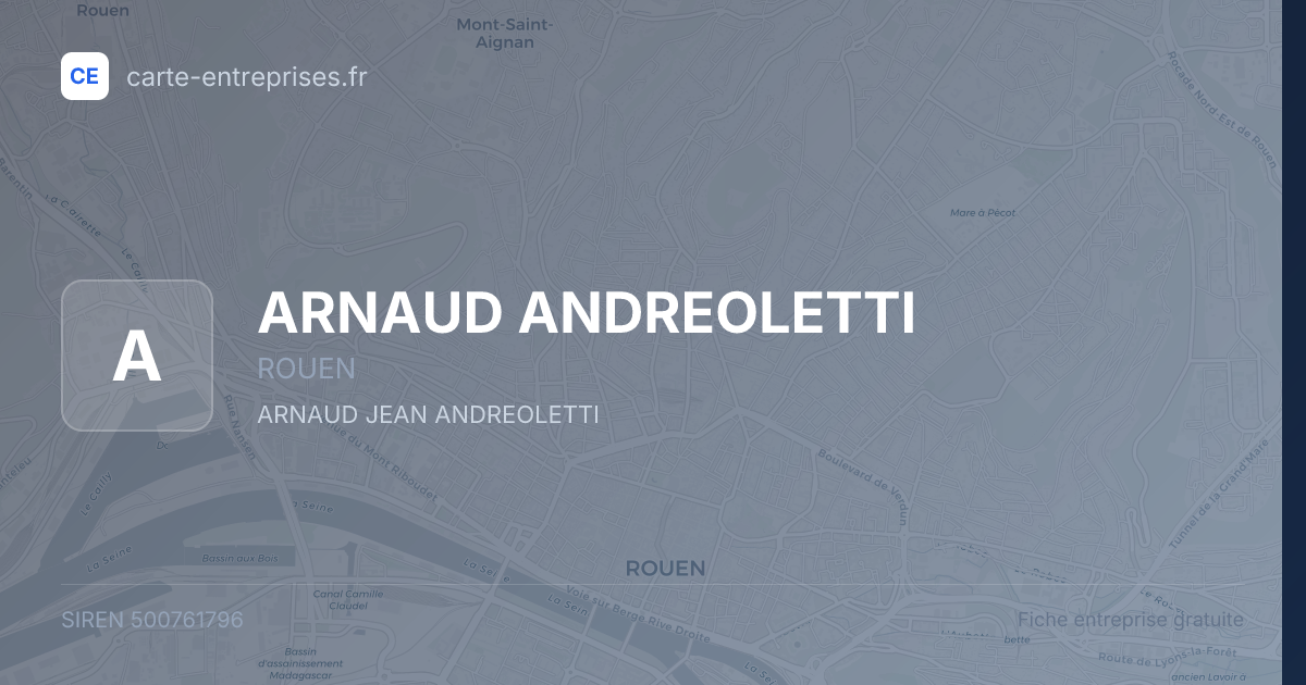 ARNAUD ANDREOLETTI — 500761796 — fiche entreprise
