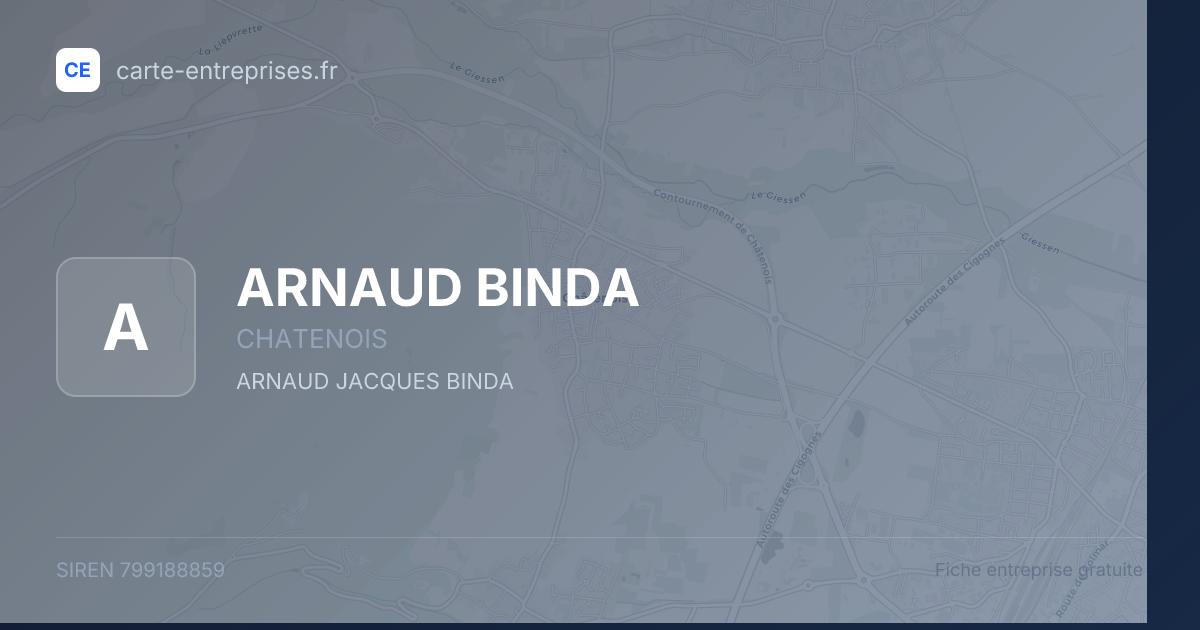 ARNAUD BINDA — 799188859 — fiche entreprise