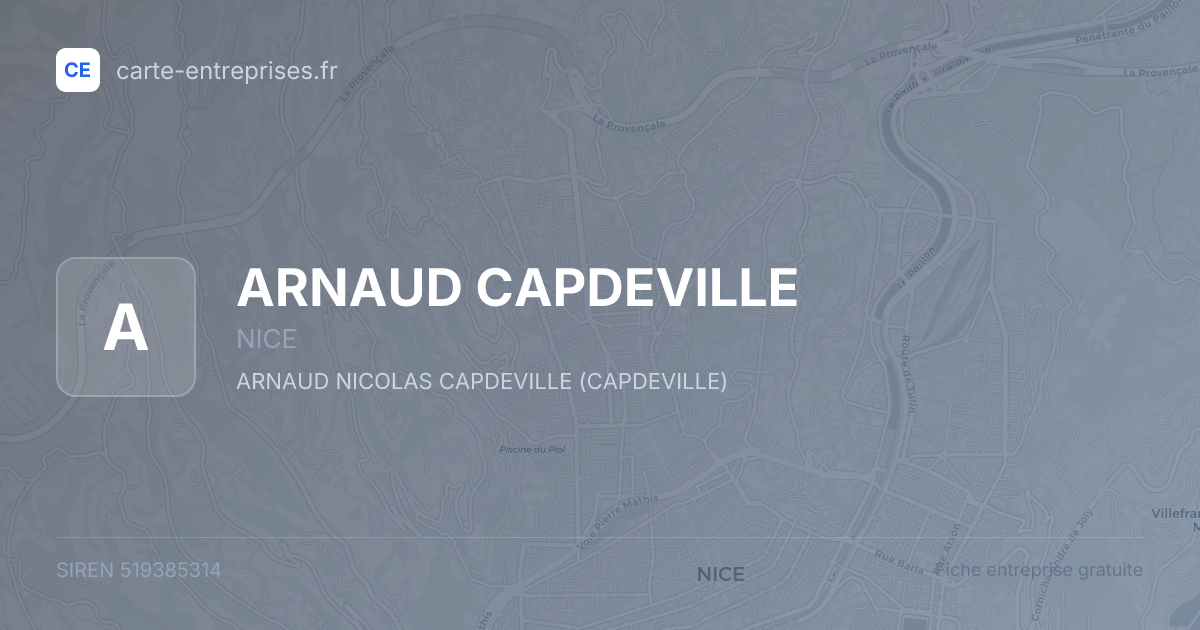 ARNAUD CAPDEVILLE — 519385314 — fiche entreprise