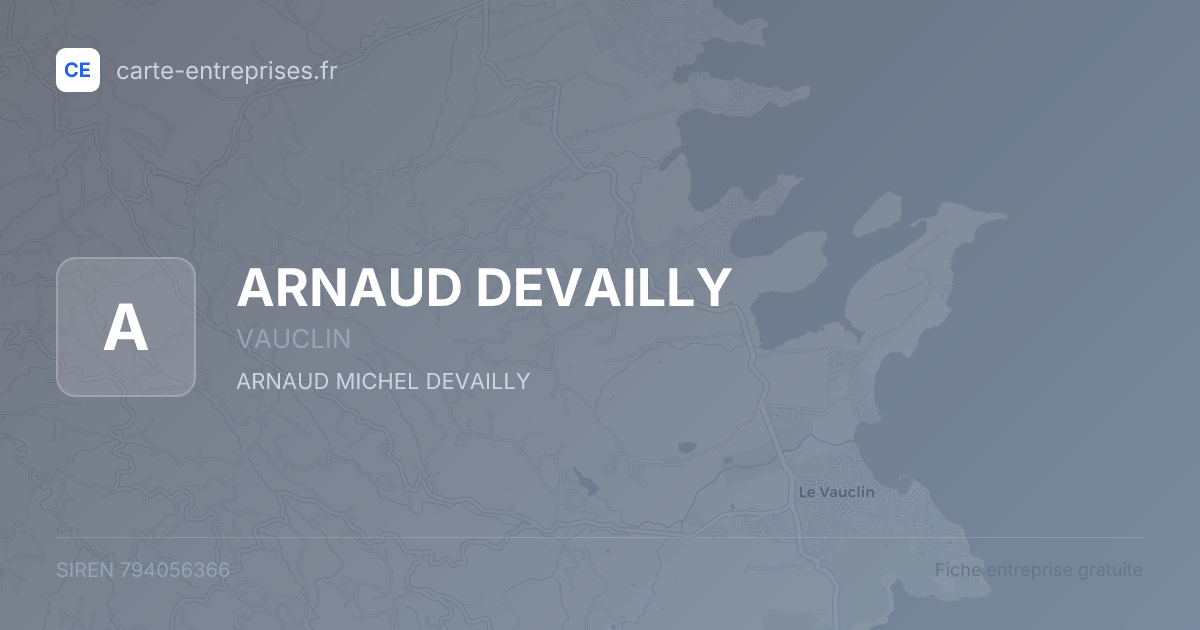 ARNAUD DEVAILLY — 794056366 — fiche entreprise
