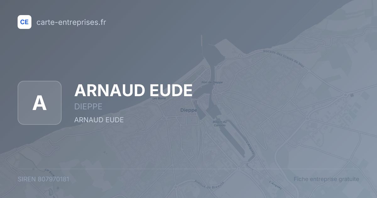 ARNAUD EUDE — 807970181 — fiche entreprise