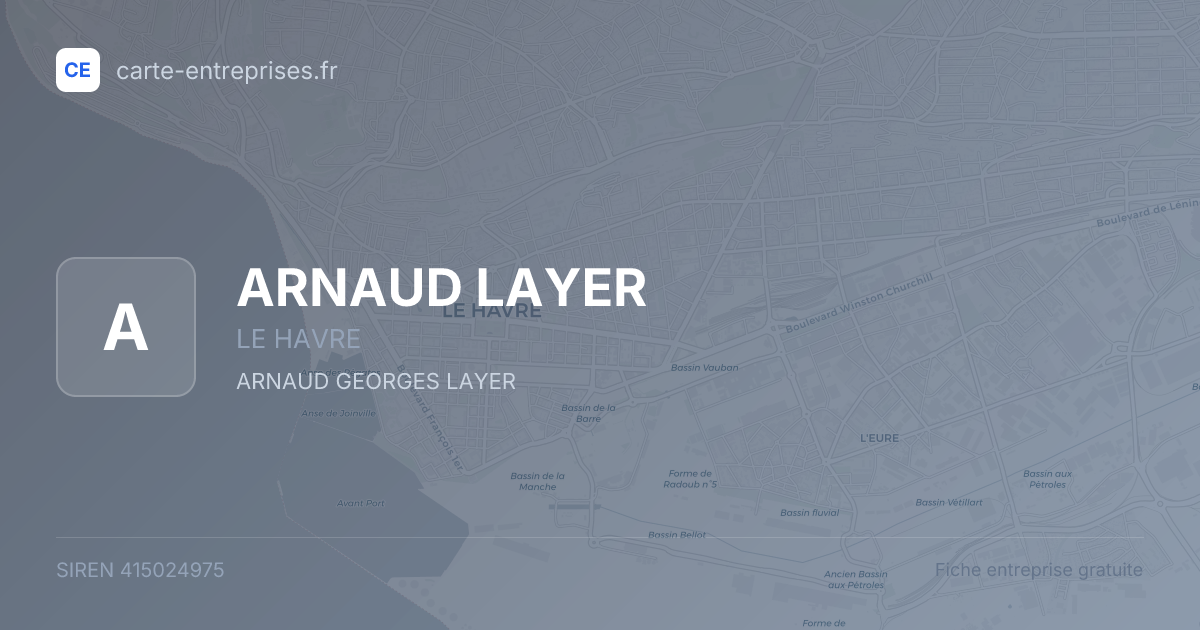 ARNAUD LAYER — 415024975 — fiche entreprise