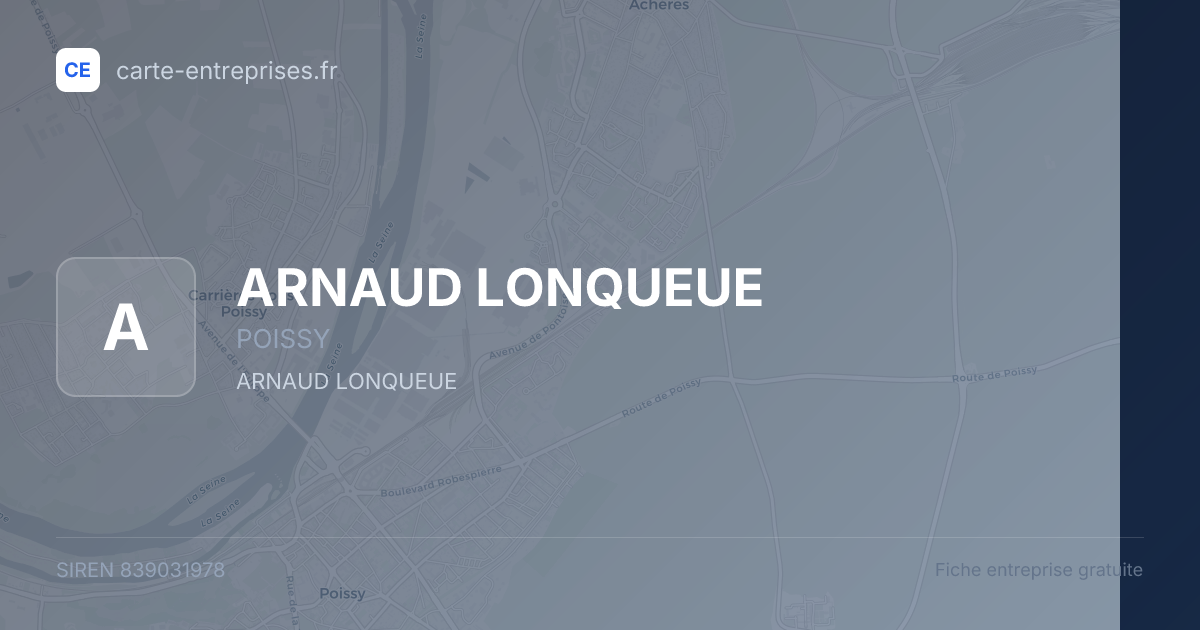ARNAUD LONQUEUE — 839031978 — fiche entreprise
