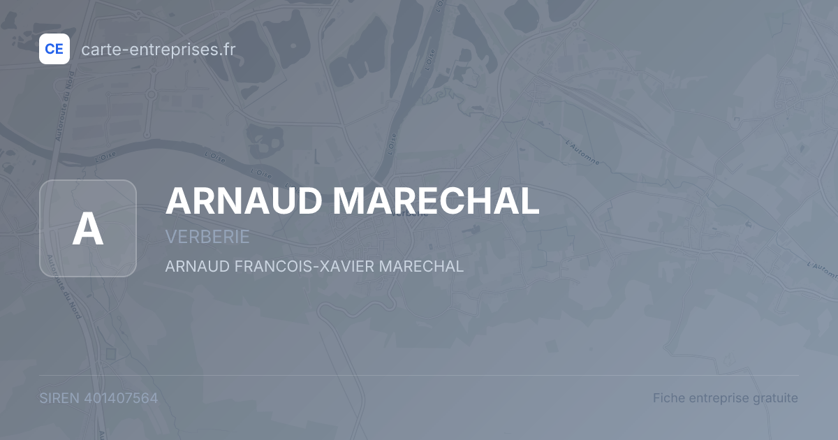 ARNAUD MARECHAL — 401407564 — fiche entreprise