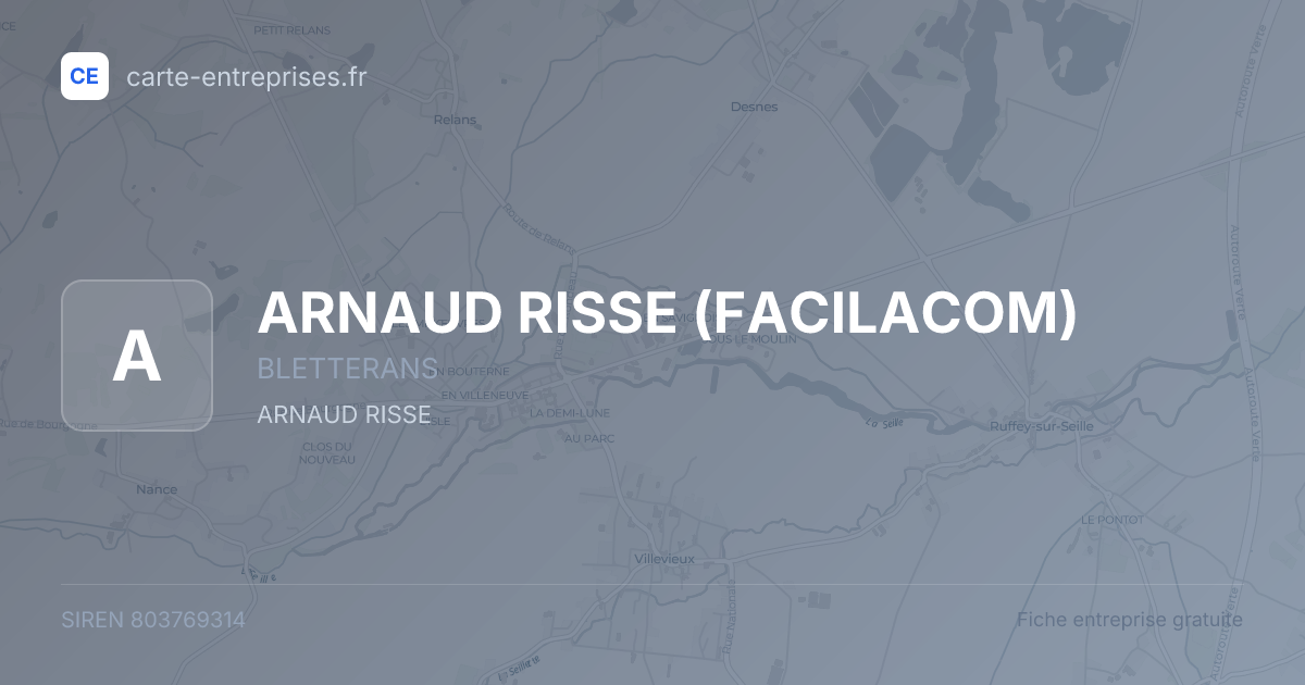 ARNAUD RISSE (FACILACOM) — 803769314 — fiche entreprise