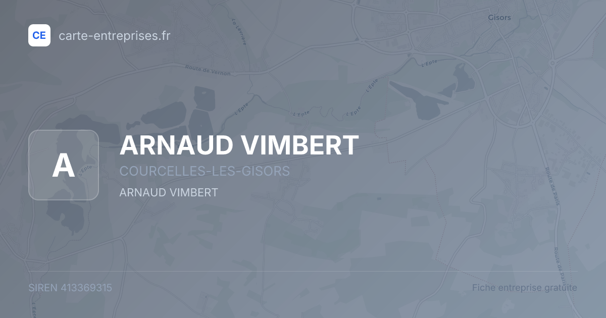 ARNAUD VIMBERT — 413369315 — fiche entreprise