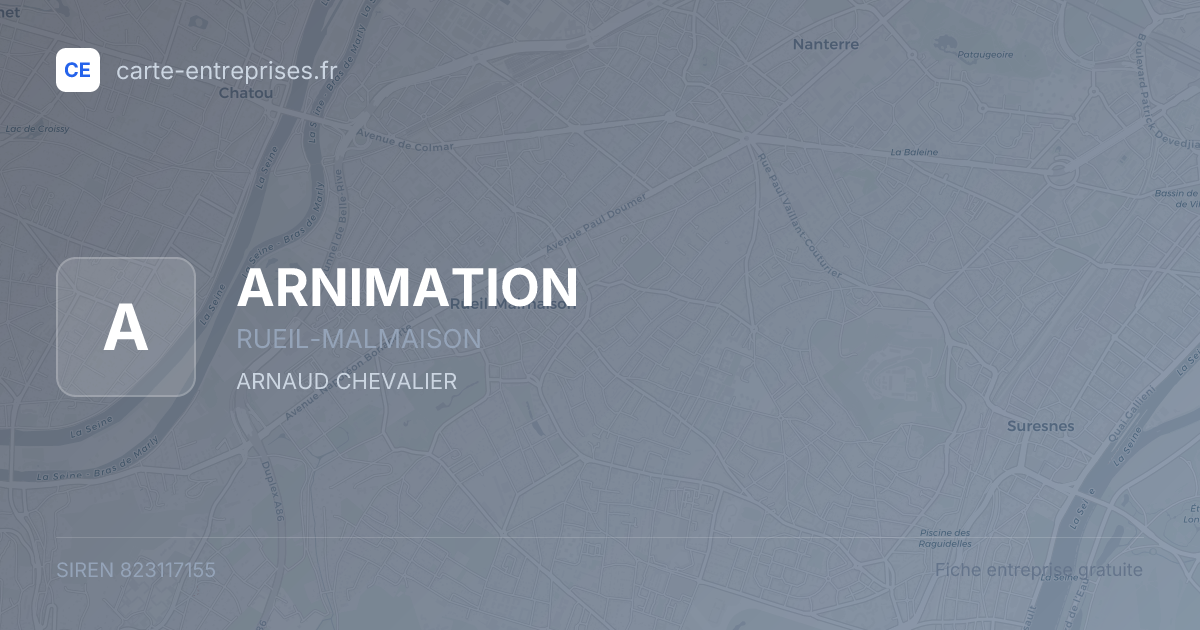 ARNIMATION — 823117155 — fiche entreprise