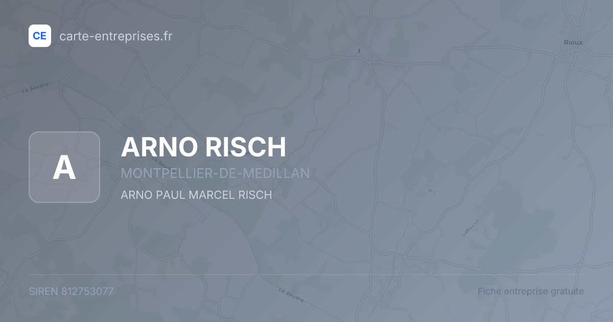 ARNO RISCH — 812753077 — fiche entreprise
