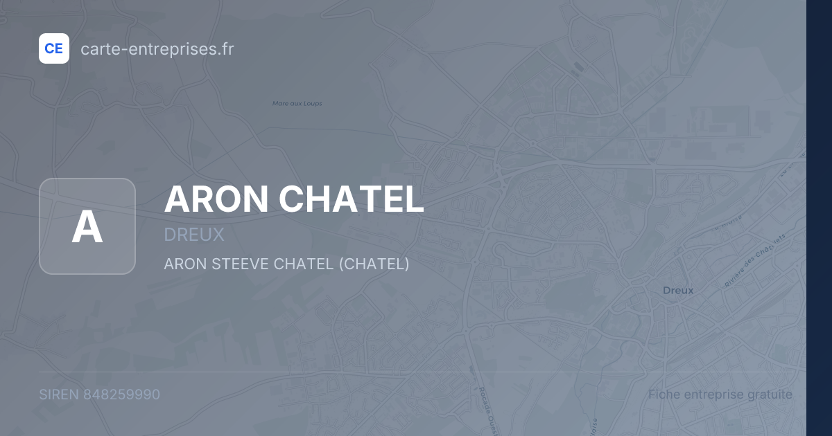 ARON CHATEL — 848259990 — fiche entreprise