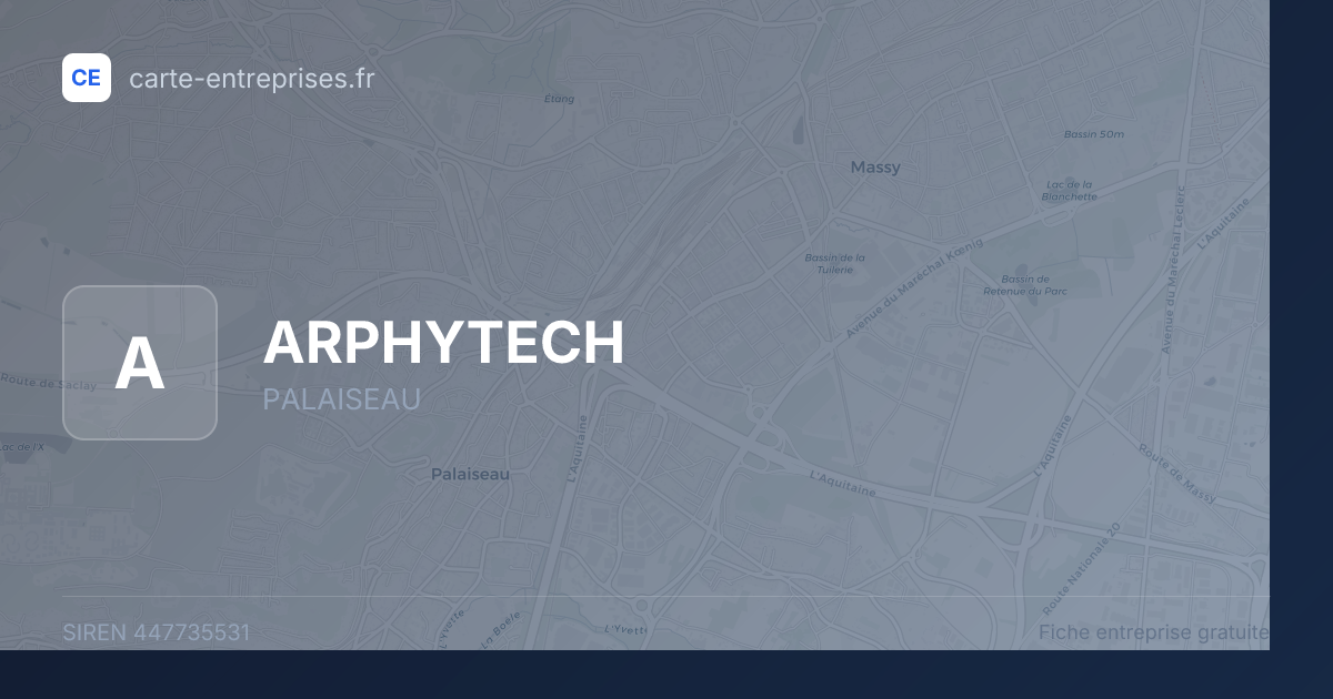 ARPHYTECH — 447735531 — fiche entreprise