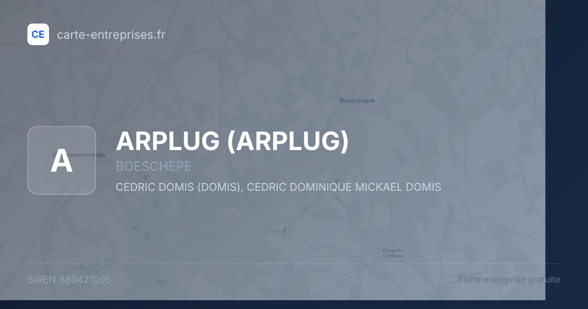 ARPLUG — 889421095 — fiche entreprise