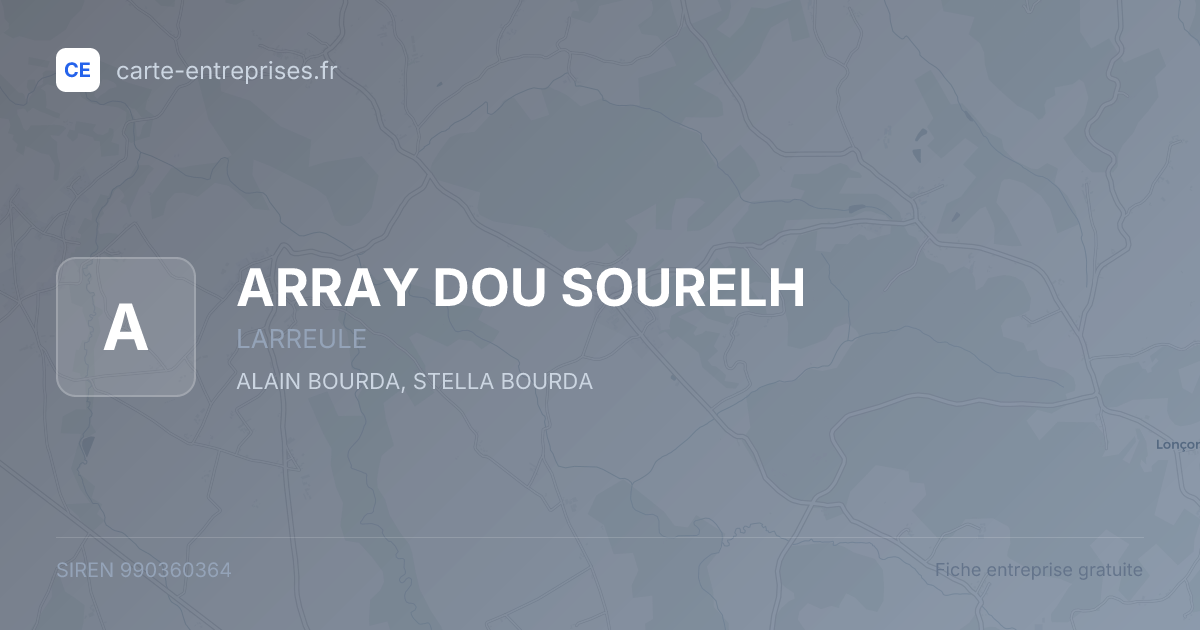ARRAY DOU SOURELH — 990360364 — fiche entreprise