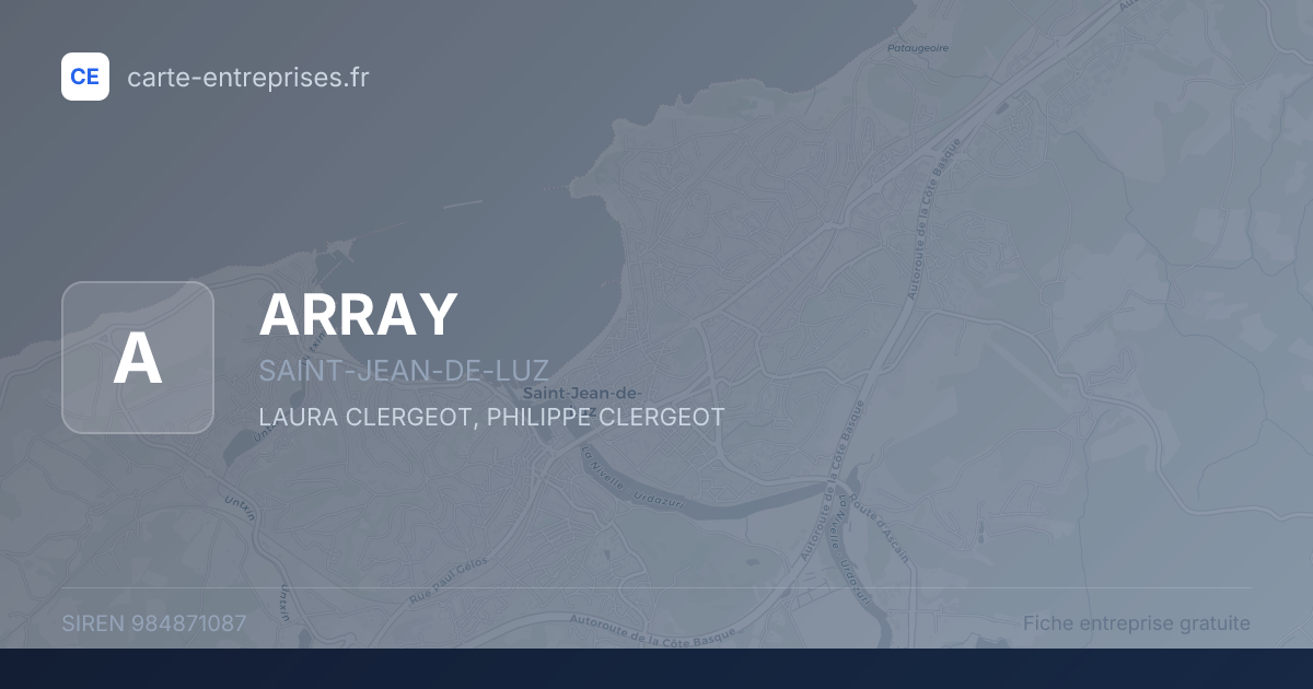ARRAY — 984871087 — fiche entreprise