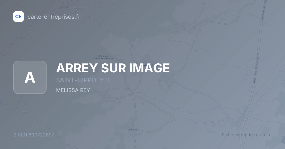 ARREY SUR IMAGE — 890722697 — fiche entreprise