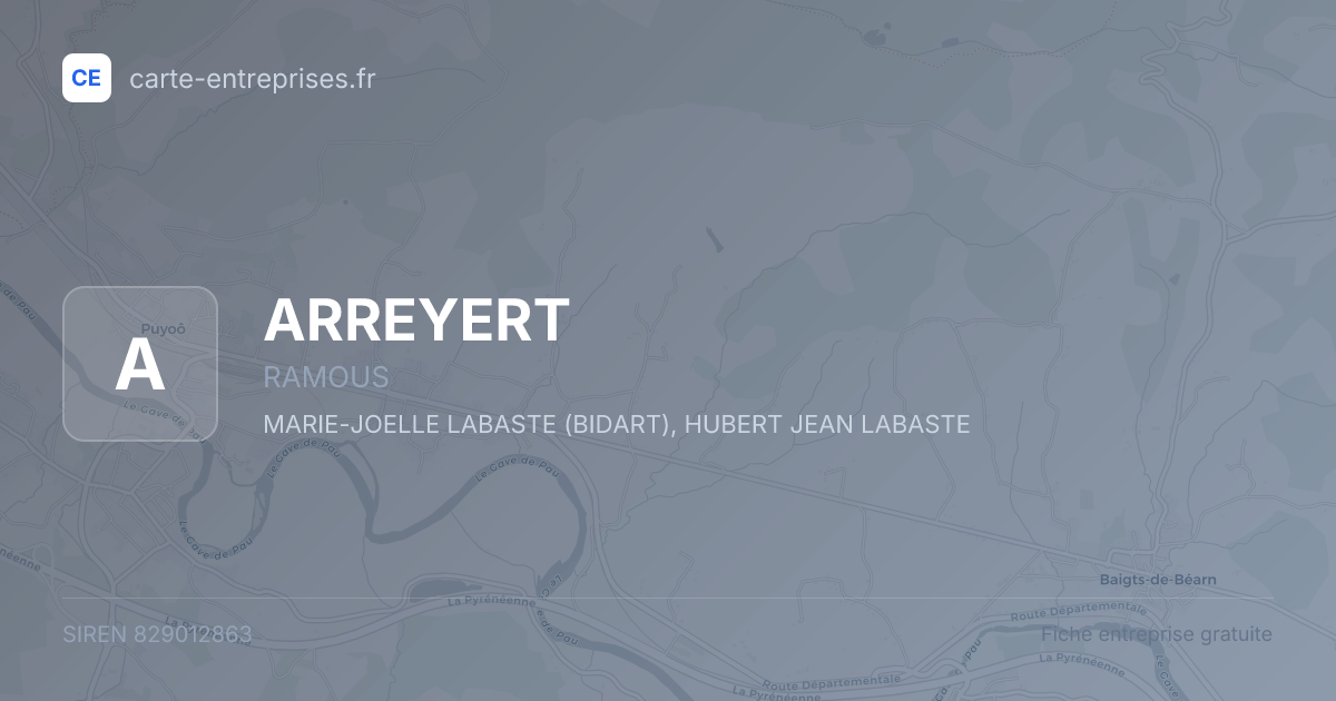 ARREYERT — 829012863 — fiche entreprise