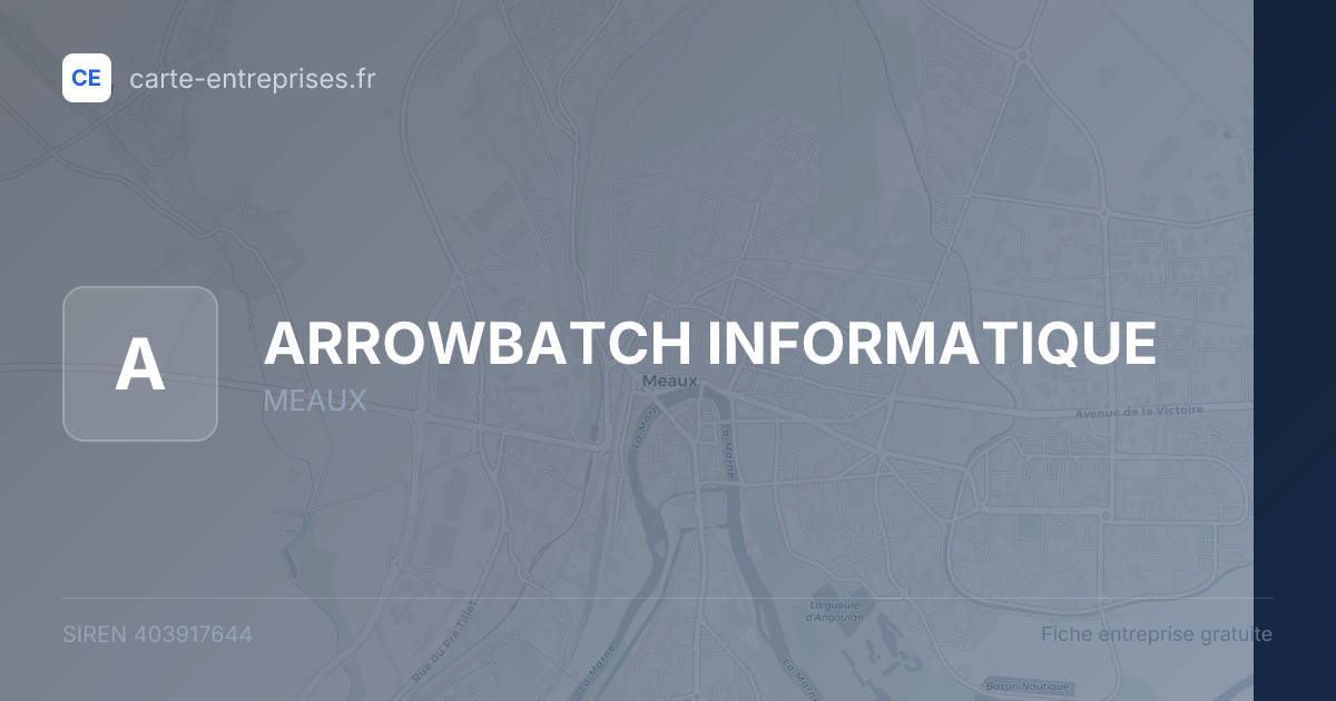 ARROWBATCH INFORMATIQUE — 403917644 — fiche entreprise