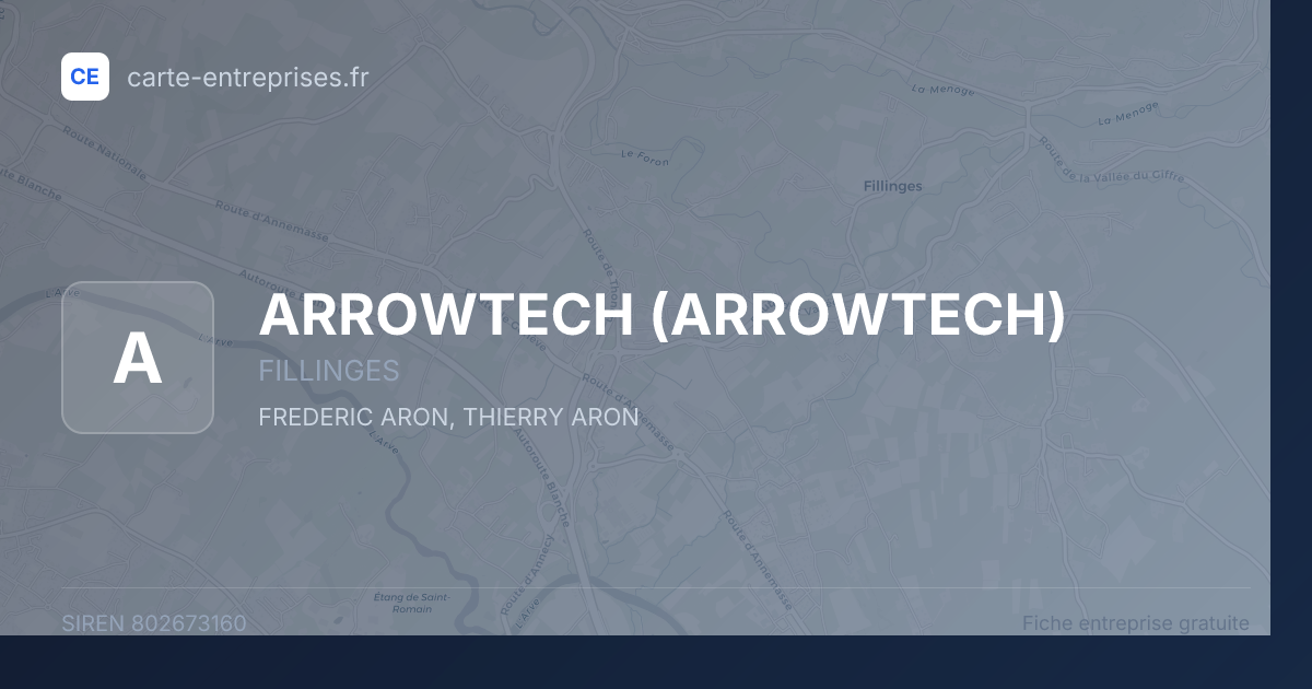 ARROWTECH — 802673160 — fiche entreprise