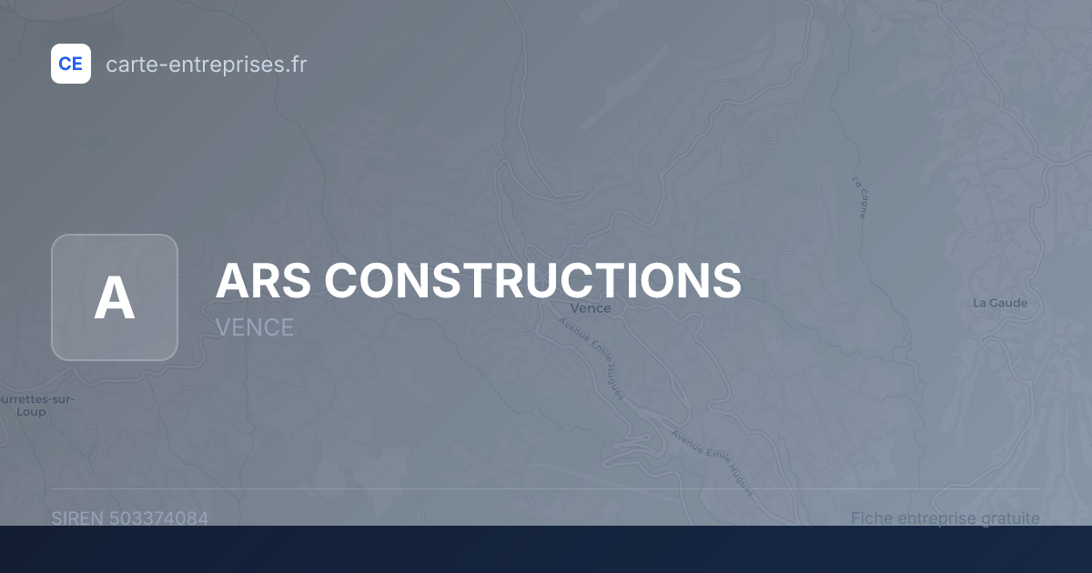 ARS CONSTRUCTIONS — 503374084 — fiche entreprise