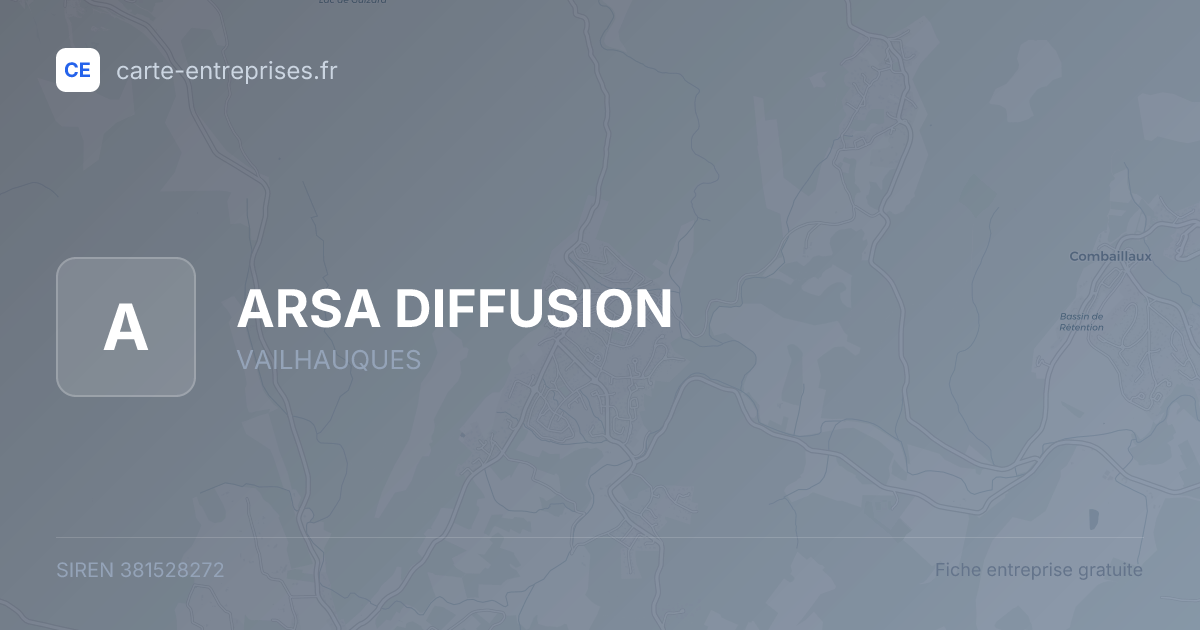 ARSA DIFFUSION — 381528272 — fiche entreprise