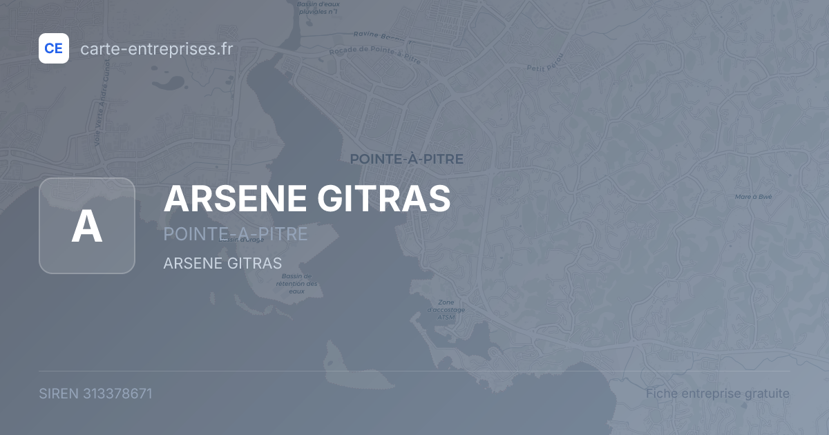 ARSENE GITRAS — 313378671 — fiche entreprise