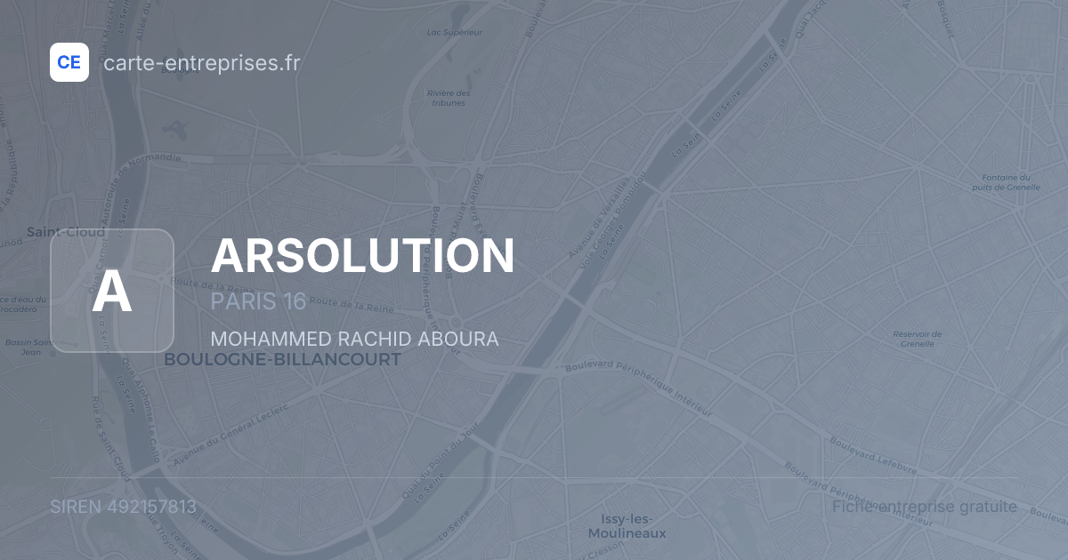 ARSOLUTION — 492157813 — fiche entreprise